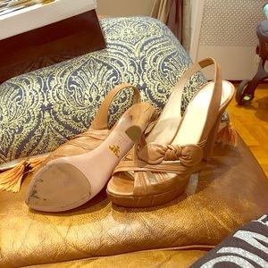 Prada sling back pumps